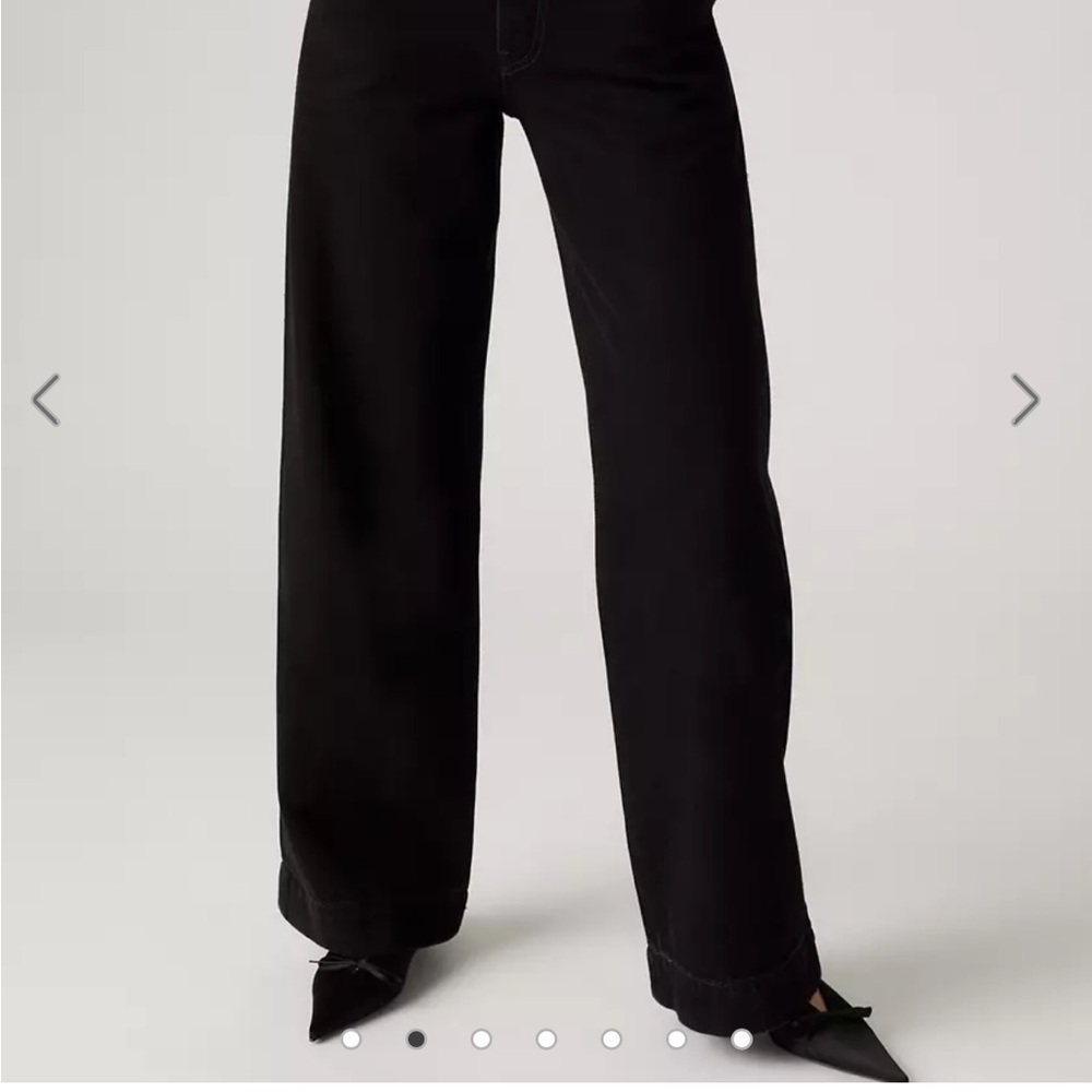 Women's Black Wide-Leg Jeans